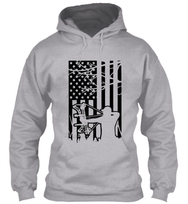 whitetail buck deer hunting american camouflage usa flag hoodie