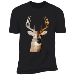 whitetail buck deer word art design shirt