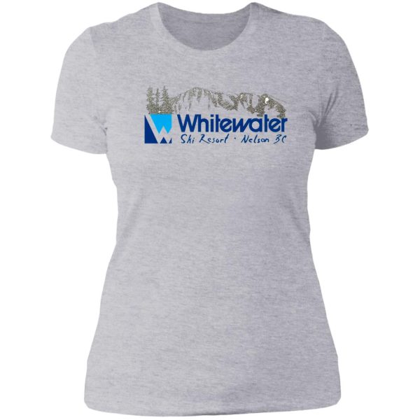 whitewater ski resort hill nelson british columbia vintage lady t-shirt