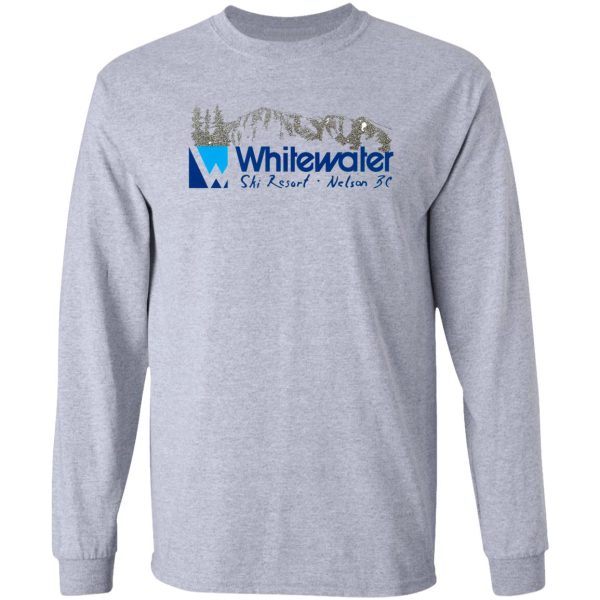 whitewater ski resort hill nelson british columbia vintage long sleeve