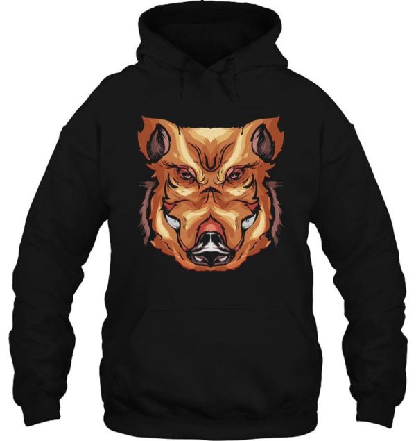 wild boar hunting gift for hog hunter forest pig hoodie