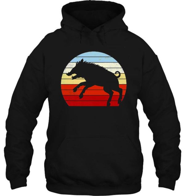 wild boar hunting gift for hog hunter vintage hoodie