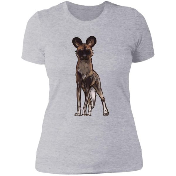 wild dog lady t-shirt