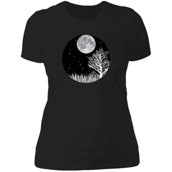 wilderness at night lady t-shirt