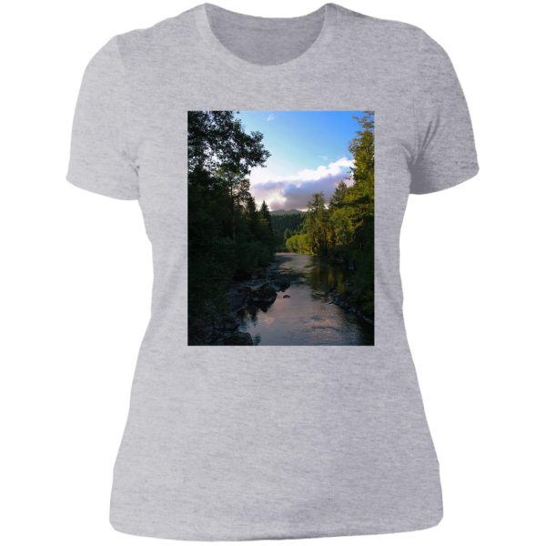 wilderness escape before sunset lady t-shirt