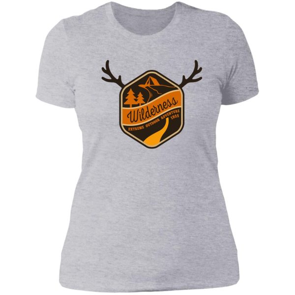 wilderness extreme outdoor adventure lady t-shirt