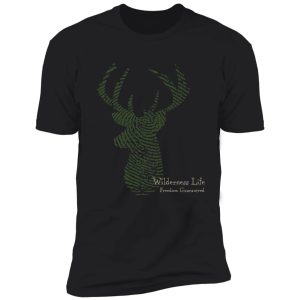 wilderness life - deer fingerprint shirt