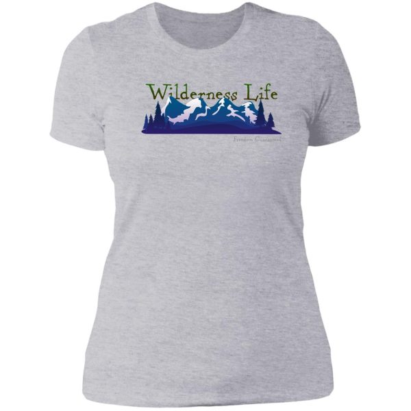 wilderness life - mountains lady t-shirt