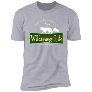 wilderness life - wolf badge shirt