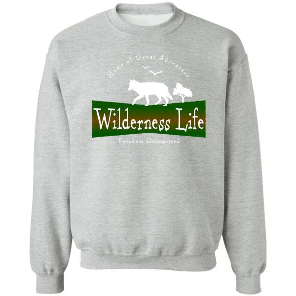 wilderness life - wolf badge sweatshirt