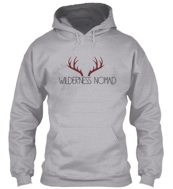 wilderness nomad with antlers hoodie