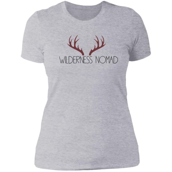 wilderness nomad with antlers lady t-shirt