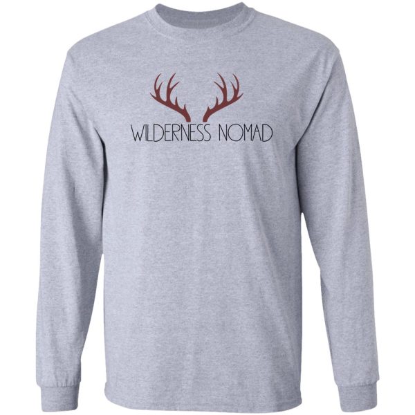 wilderness nomad with antlers long sleeve