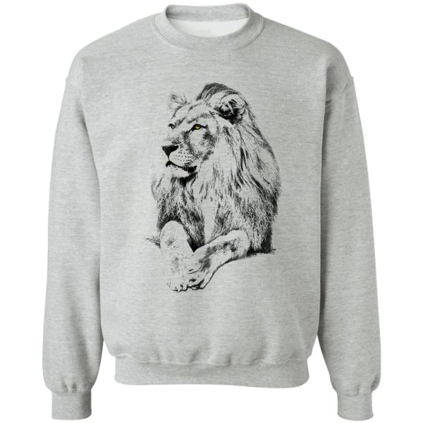 wildlife lion sweatshirt