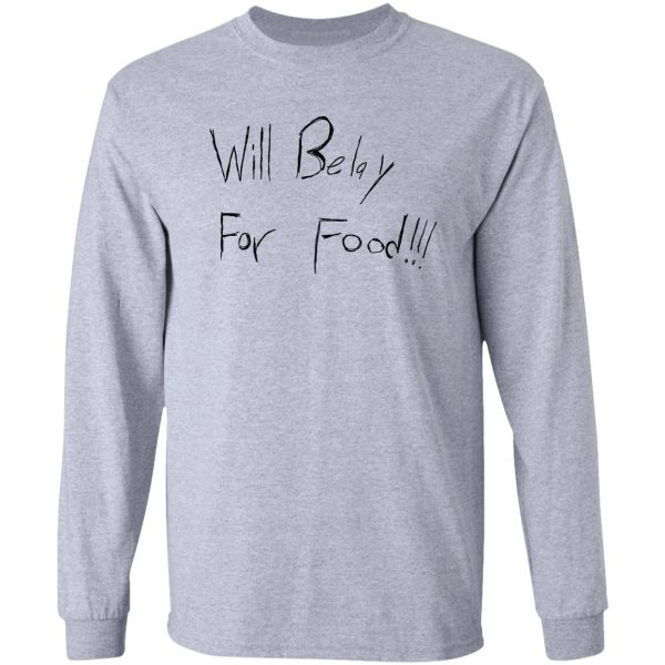 will belay for food long sleeve