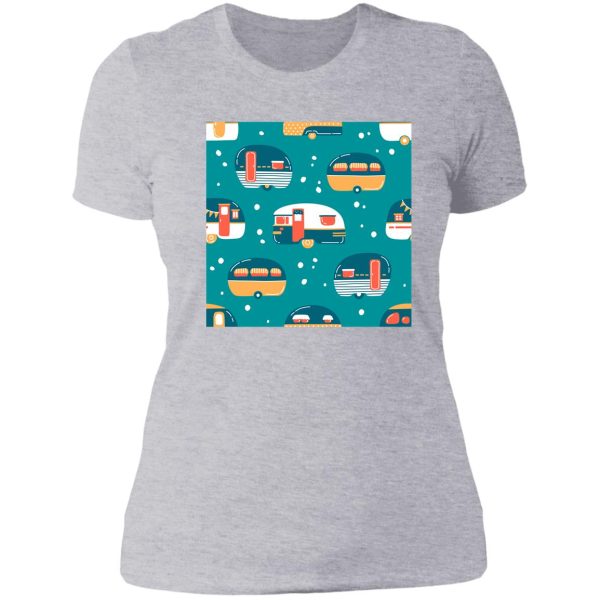 winter camping lady t-shirt