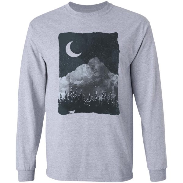 winter finds the wolf... long sleeve