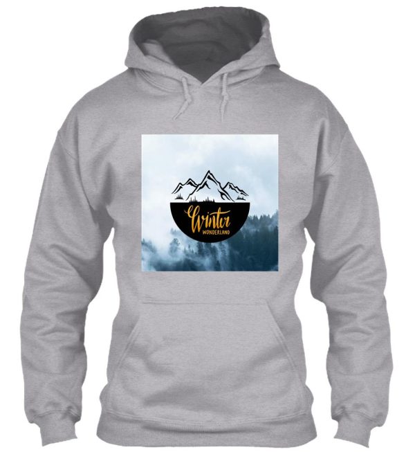 winter logo hoodie