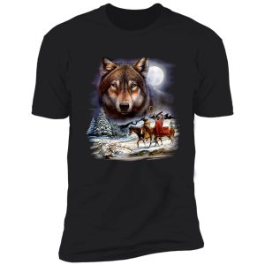 winter wolves in full moon shirt