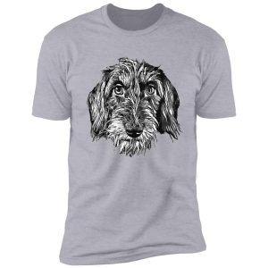 wire-haired dachshund head shirt