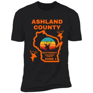 wisconsin deer hunter butternut ashland county shirt