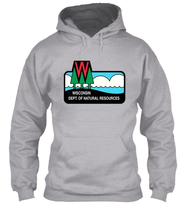wisconsin state parks forests - portrait hoodie