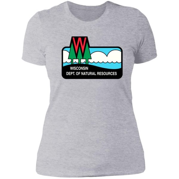 wisconsin state parks forests - portrait lady t-shirt