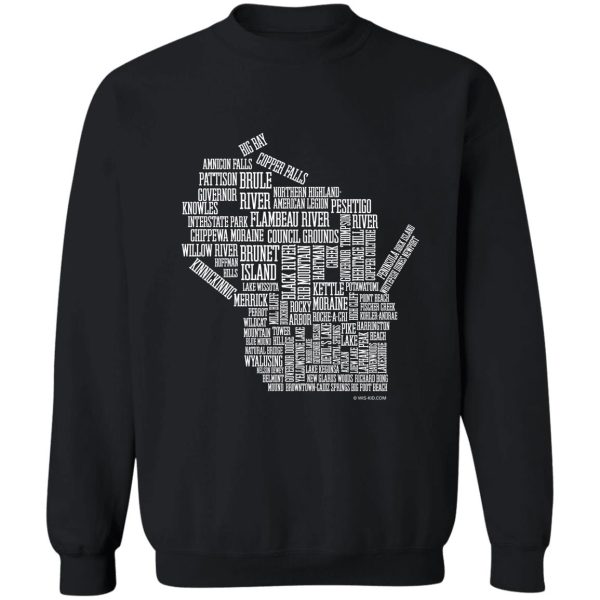 wisconsin state parks wis-kid sweatshirt