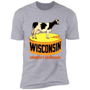 wisconsin state vintage travel decal shirt