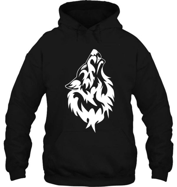 wolf head hoodie