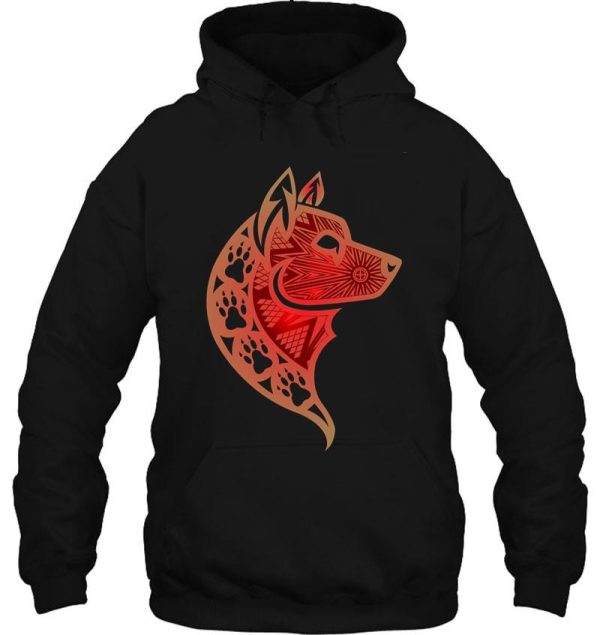 wolf (red) hoodie