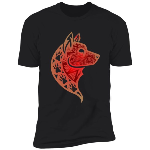 wolf (red) shirt