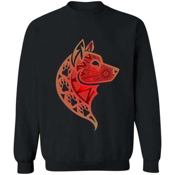 wolf (red) sweatshirt