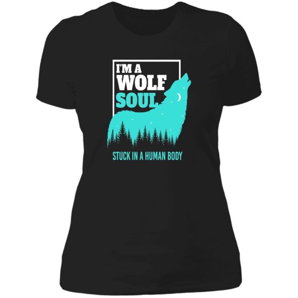 wolf soul wilderness wildlife lady t-shirt