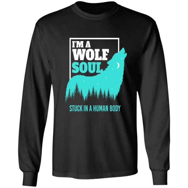 wolf soul wilderness wildlife long sleeve