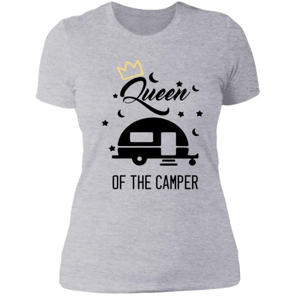 woman gift for queen of the camper lady t-shirt