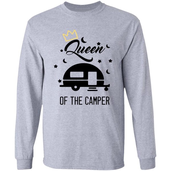 woman gift for queen of the camper long sleeve