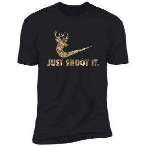 women just shoot it funny deer hunting camouflage shirt