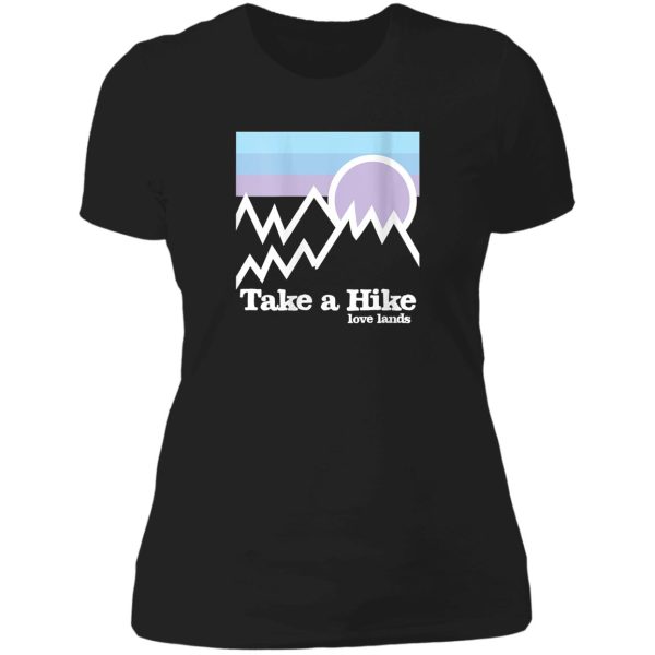 womens hike outdoor mountains hiking gear lady t-shirt