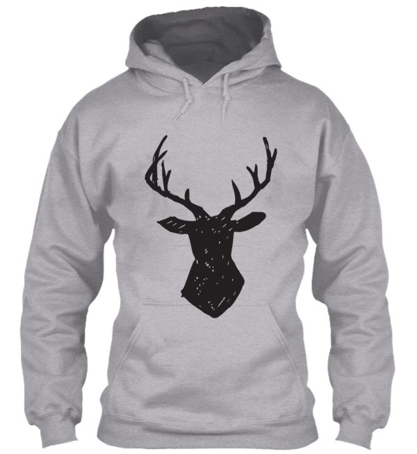 woodland - deer antlers hoodie