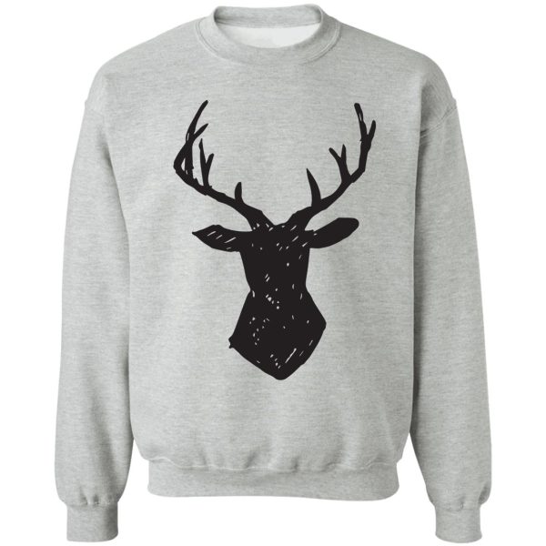 woodland - deer antlers sweatshirt
