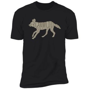 word cloud wildlife: pictus (african wild dog) shirt