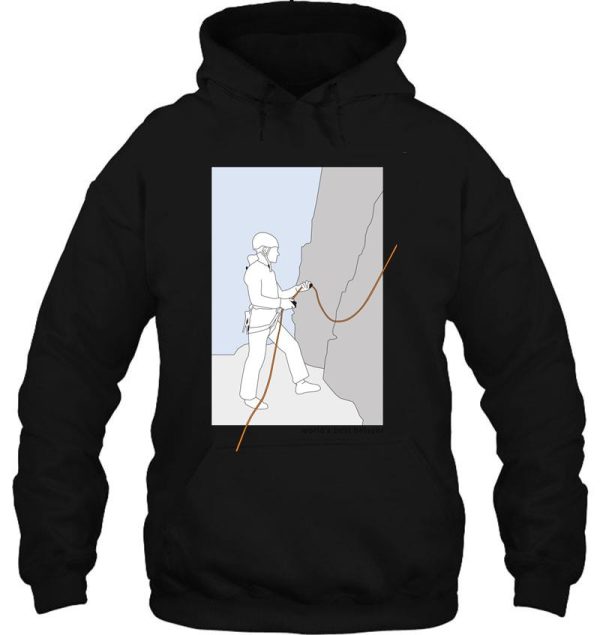 worlds best belayer illustration colour hoodie