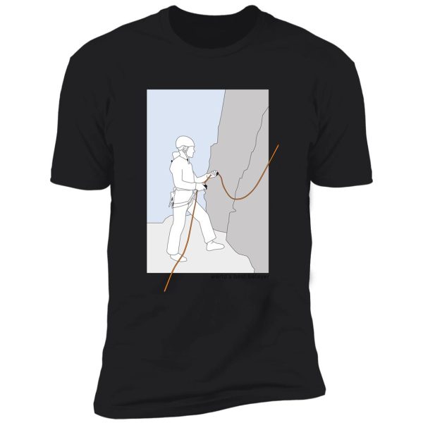 worlds best belayer illustration colour shirt