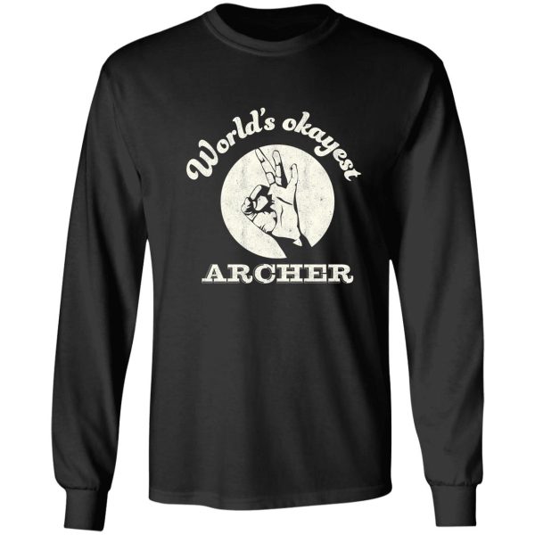 worlds okayest archer archery long sleeve