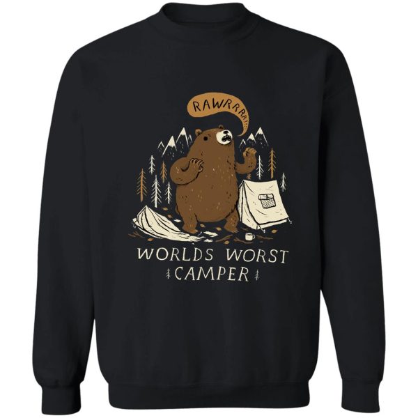 worlds worst camper sweatshirt