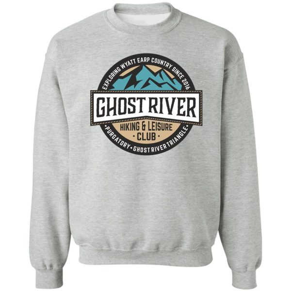 wynonna earp ghost river triangle hiking & leisure club purgatory sweatshirt