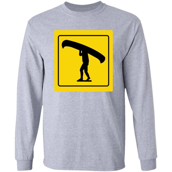 yellow portage sign long sleeve