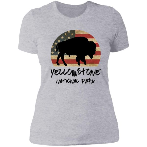 yellowstone national park america lady t-shirt