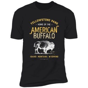yellowstone national park bison buffalo t shirt - vintage shirt